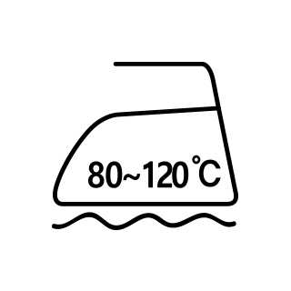 다림질 80~120°C